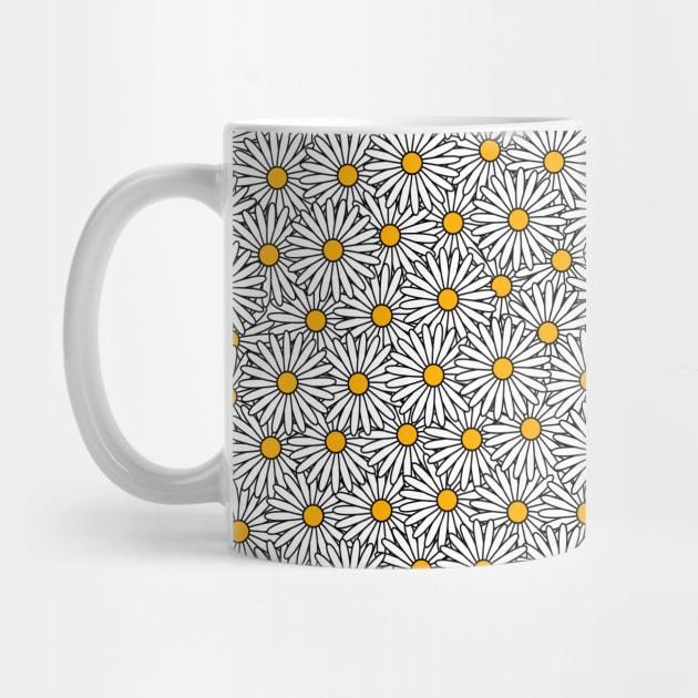 Daisy flowers print by YellowParty